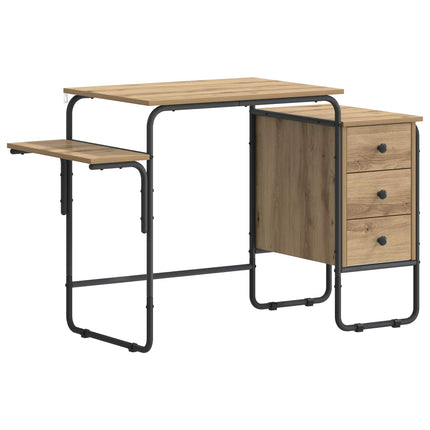 Skrivebord med opbevaring Artisan-eg 120 x 50 x 75 cm