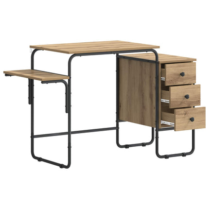 Skrivebord med opbevaring Artisan-eg 120 x 50 x 75 cm