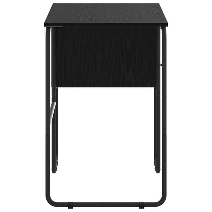 Skrivebord med opbevaring Sort eg 100 x 50 x 75 cm