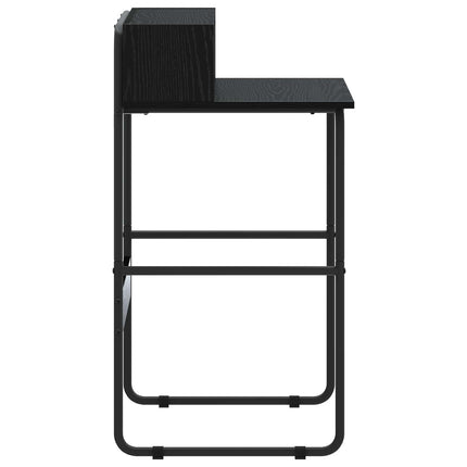 Skrivebord med opbevaring Sort eg 60 x 50 x 91 cm