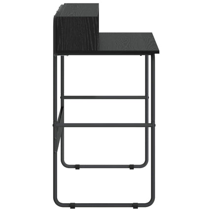 Skrivebord med opbevaring Sort eg 100 x 50 x 91 cm
