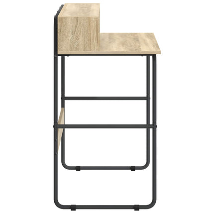 Skrivebord med opbevaring Sonoma-eg 100 x 50 x 91 cm