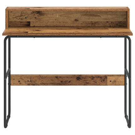 Skrivebord med opbevaring Egetræ 100 x 50 x 91 cm