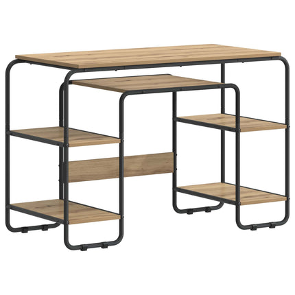 Skrivebord med opbevaring Artisan-eg 113,5 x 52 x 75,5 cm