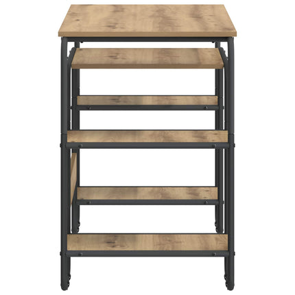 Skrivebord med opbevaring Artisan-eg 113,5 x 52 x 75,5 cm