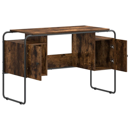Skrivebord med opbevaring Røget eg 120 x 50,5 x 75,5 cm