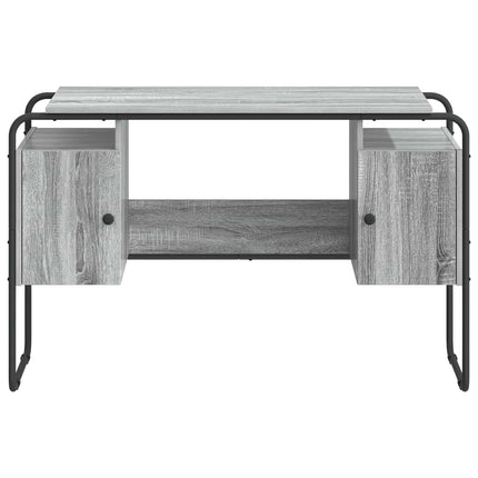 Skrivebord med opbevaring Grå Sonoma 120 x 50,5 x 75,5 cm