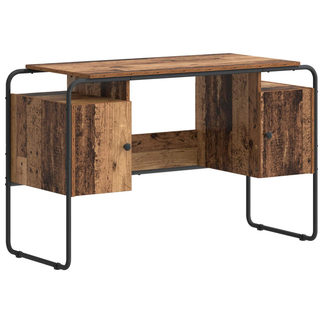 Skrivebord med opbevaring Gammelt træ 120 x 50,5 x 75,5 cm