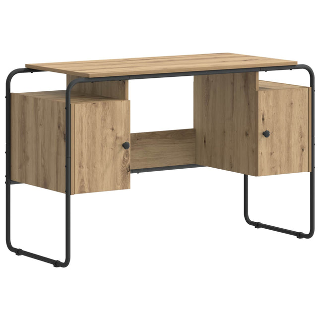 Skrivebord med opbevaring Artisan-eg 120 x 50,5 x 75,5 cm