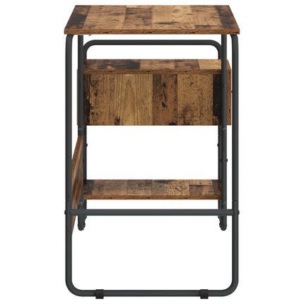 Skrivebord med opbevaring Egetræ 131,5 x 50 x 75,5 cm
