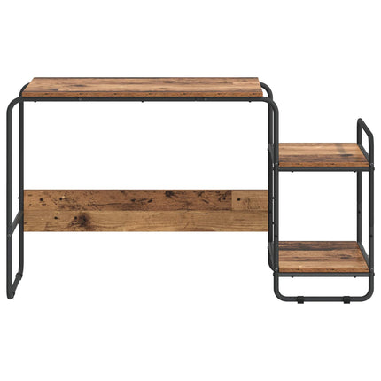 Skrivebord med opbevaring Egetræ 131,5 x 50 x 75,5 cm