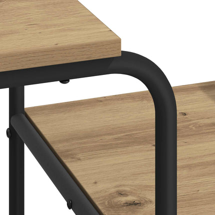 Skrivebord med opbevaring Artisan-eg 131,5 x 50 x 75,5 cm