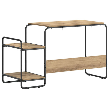 Skrivebord med opbevaring Artisan-eg 131,5 x 50 x 75,5 cm