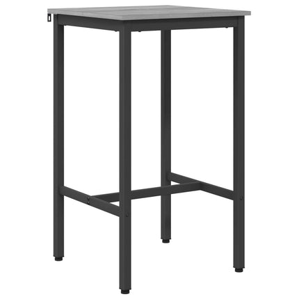 Barbord 52 x 52 x 90 cm Konstrueret træ Grå Sonoma Rektangulær