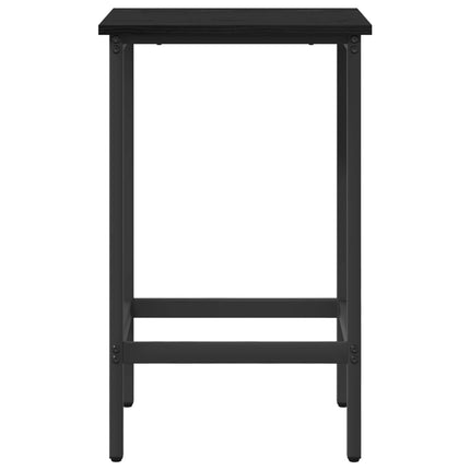 Barbænk 2 stk. Sort eg 40 x 32 x 64 cm Konstrueret træ