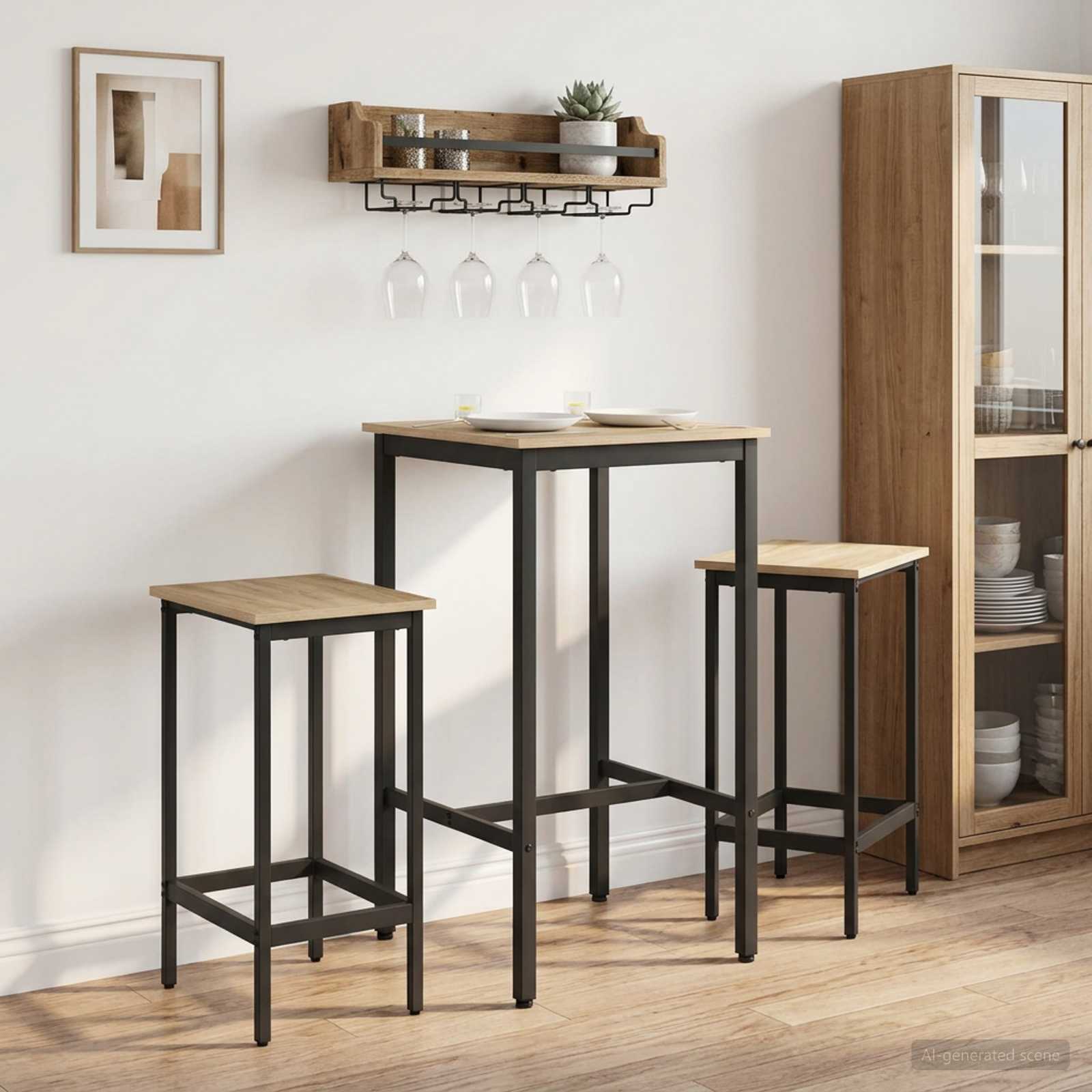 Barbord 52 x 52 x 110 cm Konstrueret træ Sonoma-eg Rektangulær