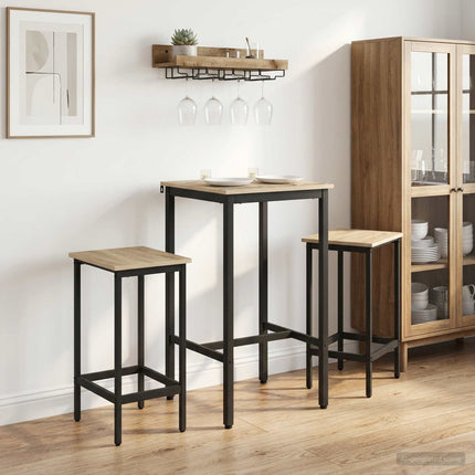 Barbænk 2 stk. Sonoma-eg 40 x 32 x 74 cm Konstrueret træ