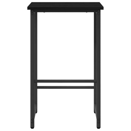 Barbænk 2 stk. Sort eg 40 x 32 x 64 cm Konstrueret træ