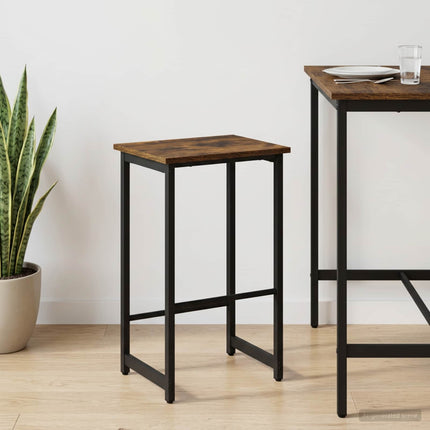 Barbænk Røget eg 40 x 32 x 64 cm Konstrueret træ