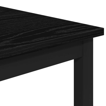 Barbænk 2 stk. Sort eg 40 x 32 x 74 cm Konstrueret træ