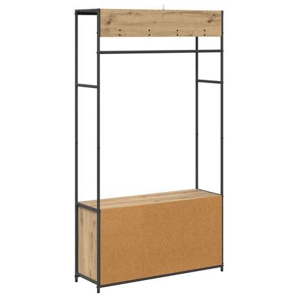 Knagerække med sko bænk Artisan-eg 100 x 32 x 180,5 cm