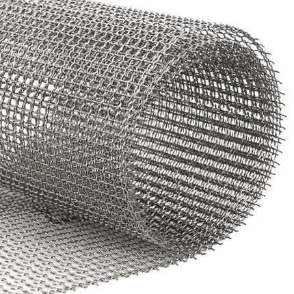 Netskærm 60 x 200 cm 3 Mesh Rustfrit stål 201 Sølv