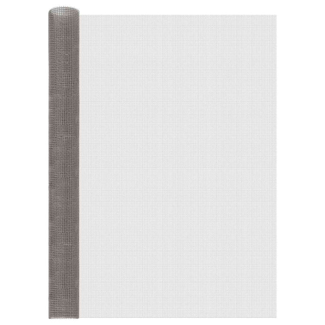 Netskærm 120 x 200 cm 3 Mesh Rustfrit stål 201 Sølv