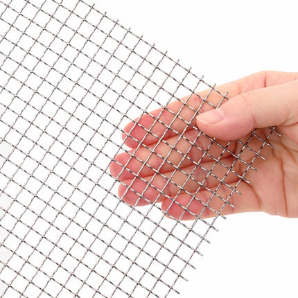 Netskærm 120 x 1000 cm 3 Mesh Rustfrit stål 201 Sølv