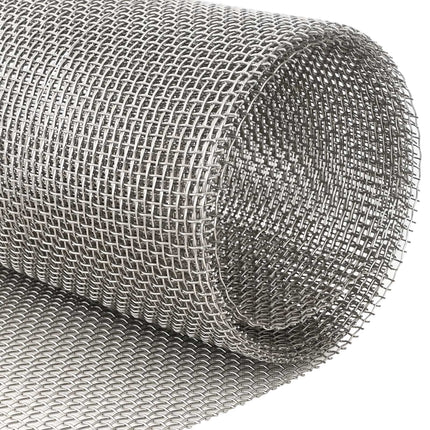 Netskærm 120 x 1000 cm 6 Mesh Rustfrit stål 201 Sølv