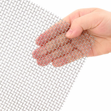 Netskærm 120 x 1000 cm 6 Mesh Rustfrit stål 201 Sølv