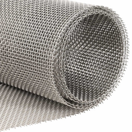 Netskærm 20 x 1000 cm 8 Mesh Rustfrit stål 201 Sølv