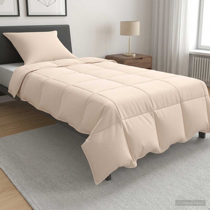 Helårs dyne 135 x 220 cm Hele sæsoner 250 gsm Beige