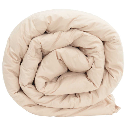 Sommer dyne Beige 155 x 200 cm 100% Naturlig Kapok