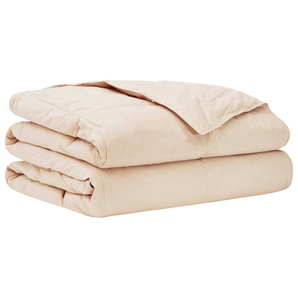 Sommer dyne Beige 240 x 260 cm 100% Naturlig Kapok