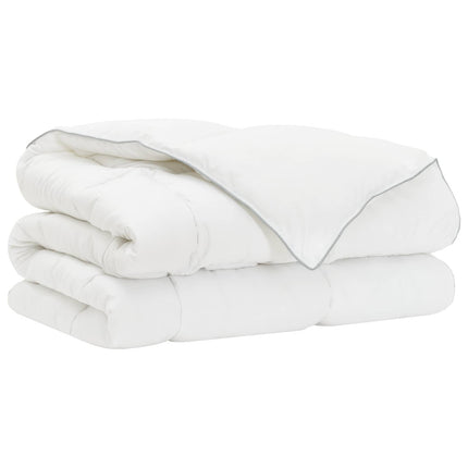 Duvet og Pude Sæt 140 x 200 cm Vinter 350 gsm Bambusfiber Hvid