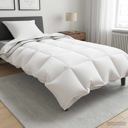 Helårs dyne Hvid 135 x 200 cm Bambusfiber