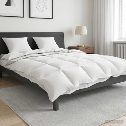 Helårs dyne Hvid 200 x 200 cm Bambusfiber