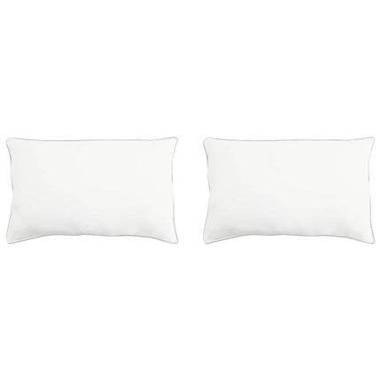 Hovedpude 2 stk. 30 x 50 cm Bambusfiber Hvid