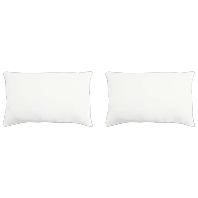 Hovedpude 2 stk. 40 x 60 cm Bambusfiber Hvid