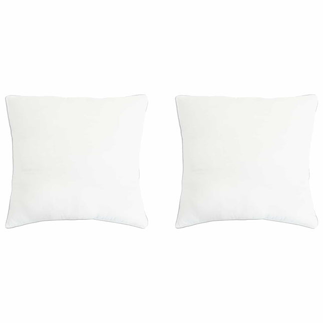 Hovedpude 2 stk. 50 x 50 cm Bambusfiber Hvid