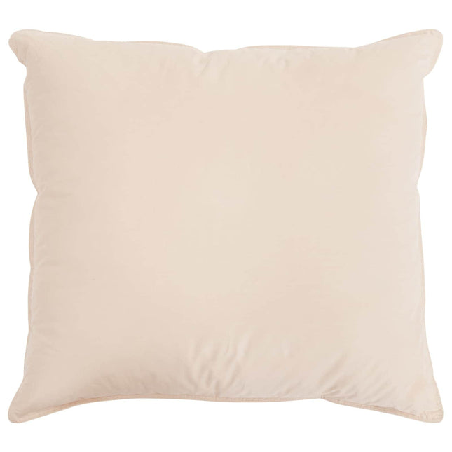 Hovedpude 80 x 80 cm Hele sæsoner Kapok Fiber Beige