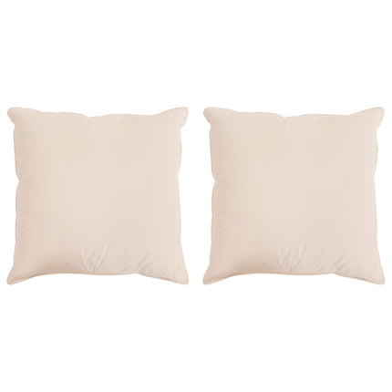 Hovedpude 2 pcs Beige 50 x 50 cm Kapok Fiber