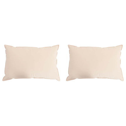 Hovedpude 2 pcs Beige 70 x 90 cm Kapok Fiber