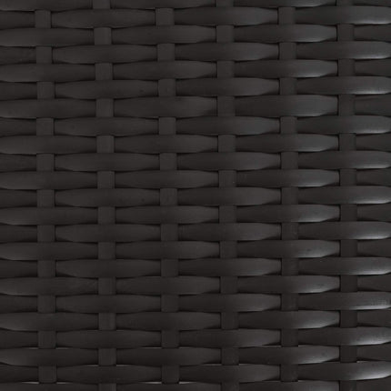 Havemøbel Bord Sort og naturlig 100 x 55 x 37 cm