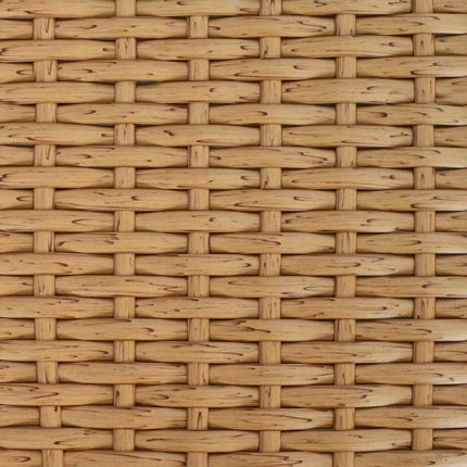 Havemøbel Bord Naturfarvet 100 x 55 x 37 cm PE Rattan og Glas