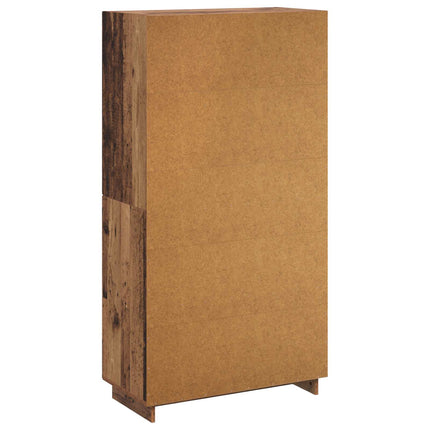 Highboard Egetræ 79 x 41 x 151 cm Konstrueret træ