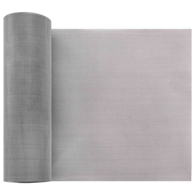 Netskærm 20 x 500 cm 60 Mesh Rustfrit stål 201 Sølv