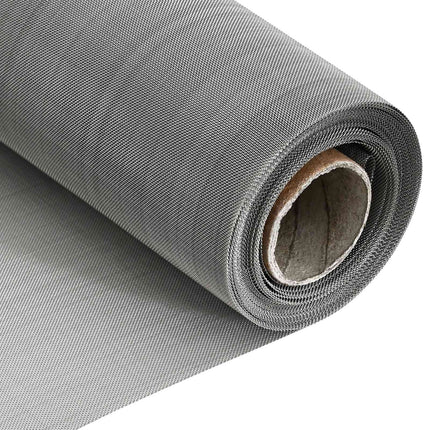 Netskærm 40 x 1000 cm 60 Mesh Rustfrit stål 201 Sølv