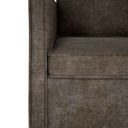 3-personers sofa Mørkegrå 190 x 81 x 82 cm Faux suedestof