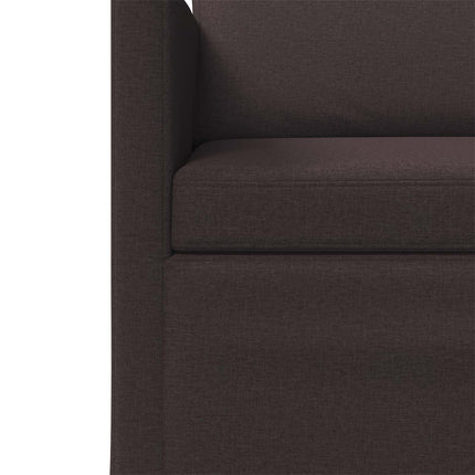 2-personers sofa Mørk Brun 130 x 81 x 82 cm Stof